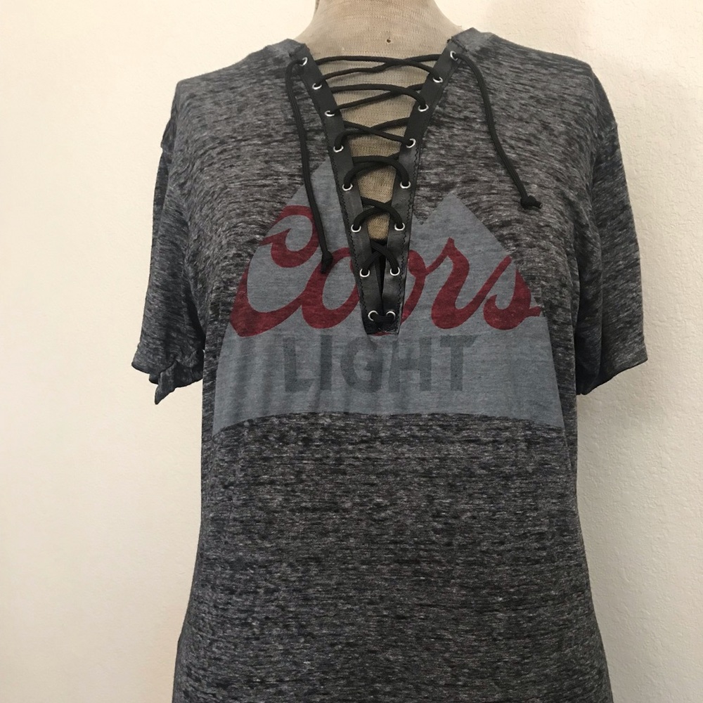 Laced up T- Shirt Coors Light